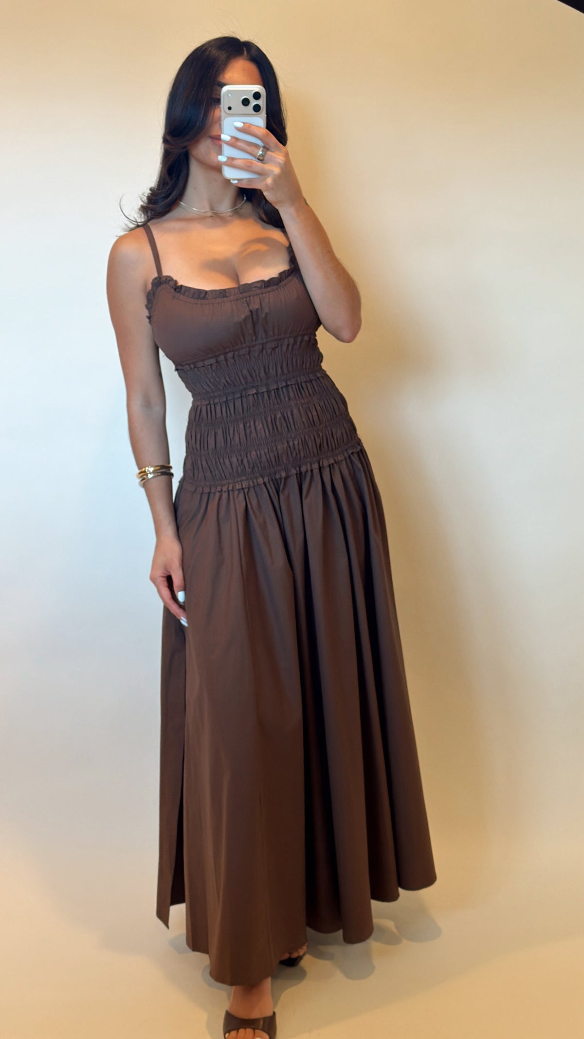 Elara Smocked Maxi Dress