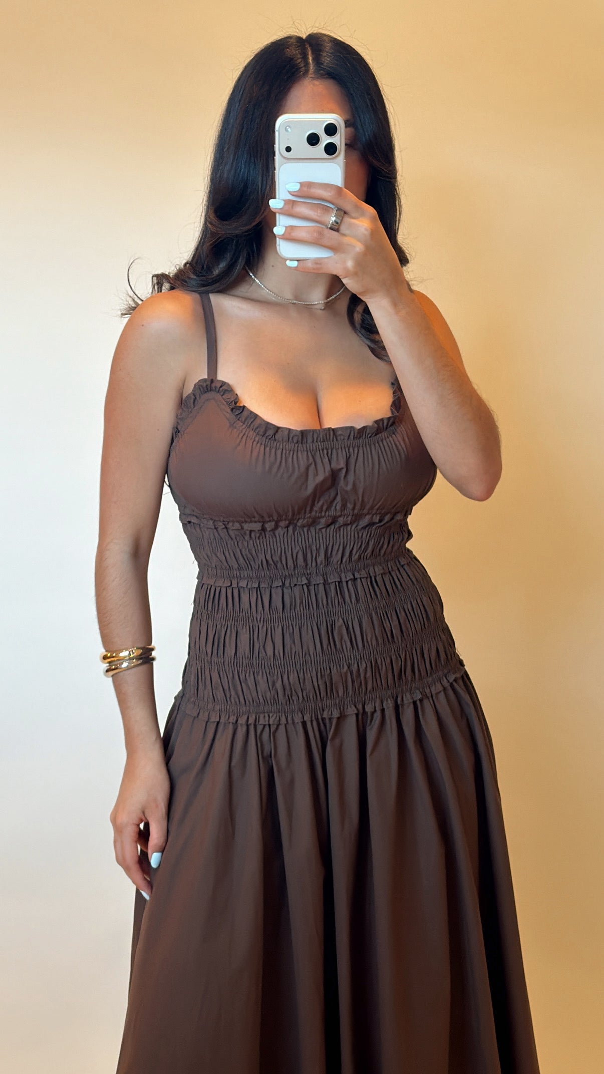 Elara Smocked Maxi Dress