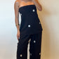 Polka Dot Tube Top & Wide Leg Pant Set