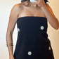 Polka Dot Tube Top & Wide Leg Pant Set