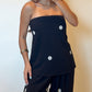 Polka Dot Tube Top & Wide Leg Pant Set