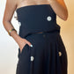 Polka Dot Tube Top & Wide Leg Pant Set